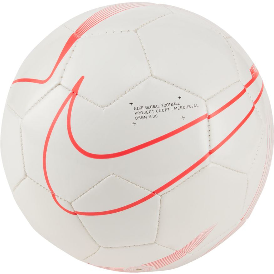 Nike Mercurial Skills Ball - White/Laser Crimson Balls Size 1 White/Laser Crimson - Third Coast Soccer