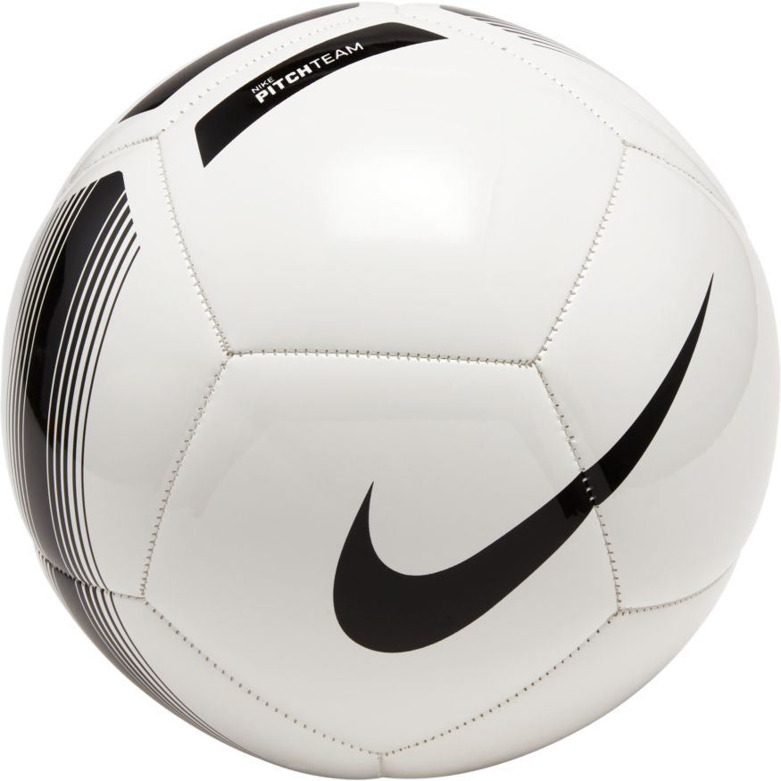 Nike Pitch Team Ball - White/Black Balls White/Black Size 5 - Third Coast Soccer