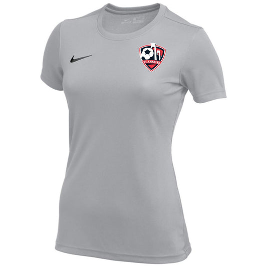 Nike St. Charles Womens Park Vii Training Jersey - Grey St. Charles Soccer 2022-2024 Womens X-Small Wolf Grey/Black - Third Coast Soccer