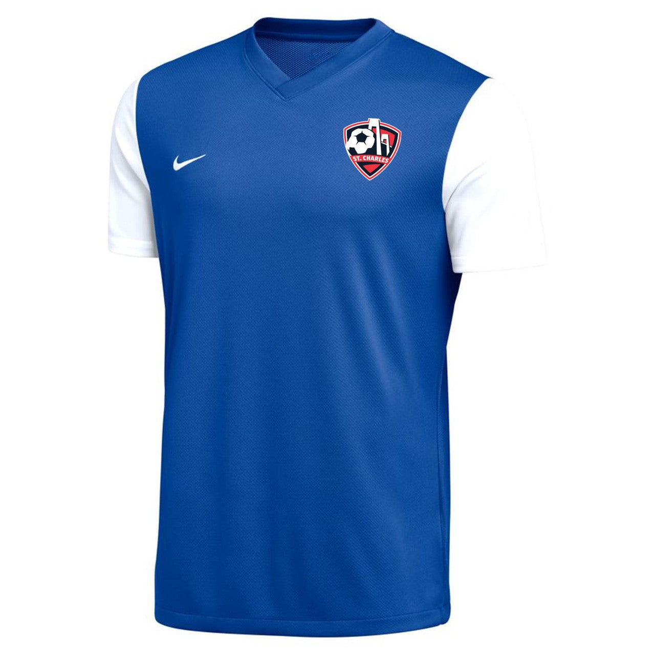 Nike St. Charles Mens Tiempo Premier Jersey - Royal St. Charles Soccer 2022-2024 Mens Small Game Royal/White - Third Coast Soccer