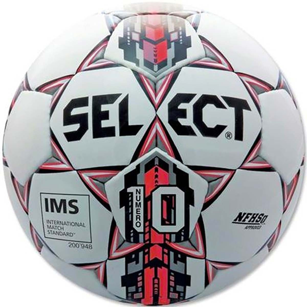 Select Numero 10 IMS/NFHS Ball - Red Balls Red 5 - Third Coast Soccer