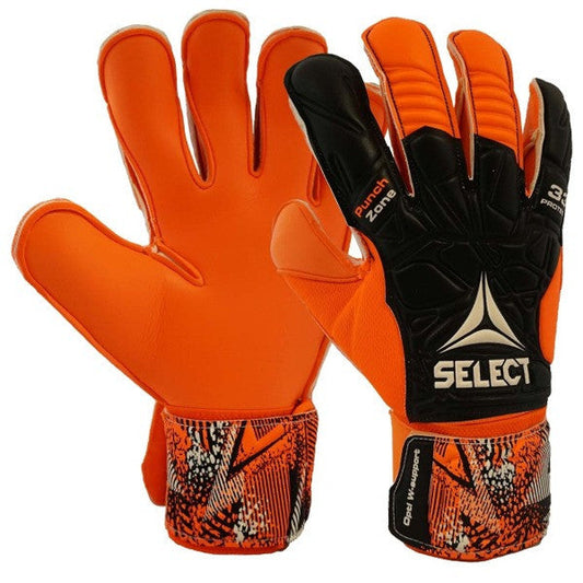 Select 33 Protec Goalkeeper Gloves Gloves Orange/Black Size 11 - Third Coast Soccer