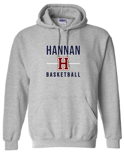 Hannan Basketball Hooded Sweatshirt Hannan Basketball 24 Sport Grey Youth Small - Third Coast Soccer