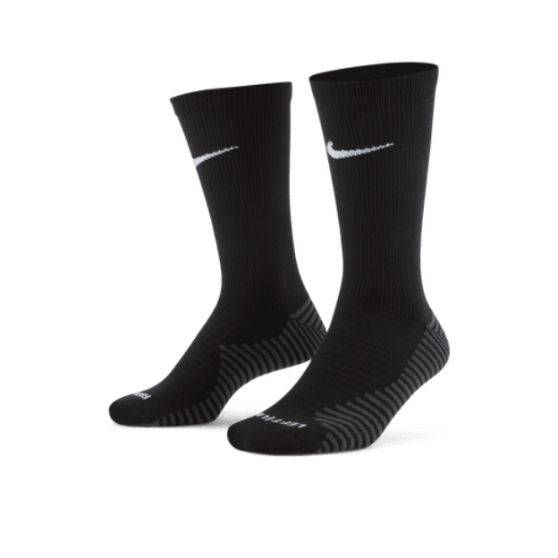 Nike Squad Crew Sock - Black Socks Small (1Y-4Y) Black/White - Third Coast Soccer