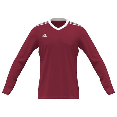 adidas Custom Entrada 22 LS Jersey Jerseys Custom Red Mens XSmall - Third Coast Soccer
