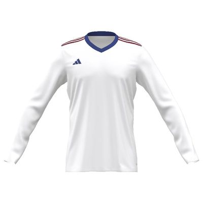 adidas Custom Entrada 22 LS Jersey Jerseys Custom White Mens XSmall - Third Coast Soccer