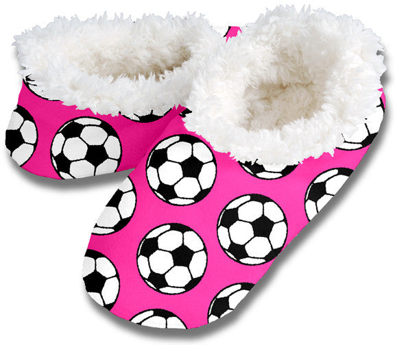Snoozies Premium Plush Slippers - Kids Sizes Youth Footwear Closeout Aqua Youth Small - Third Coast Soccer