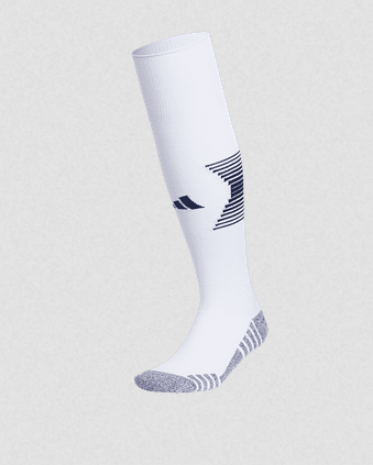 adidas Team Speed 4 Socks - White/Navy Socks   - Third Coast Soccer