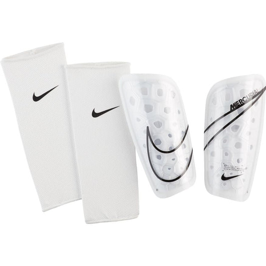 Nike Mercurial Lite Shinguard - White/Black Adult Shinguards Small White/Black/Pink Blast - Third Coast Soccer