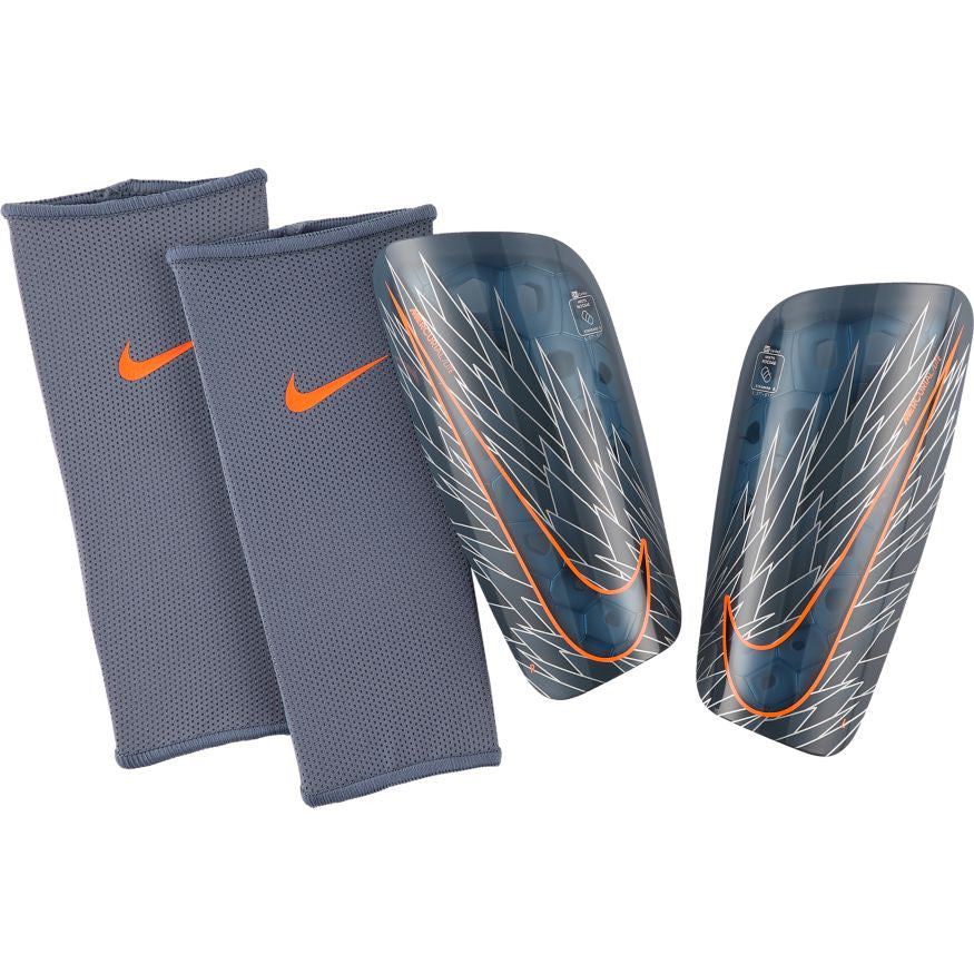 Nike Mercurial Lite Shinguard - Armory Blue/Hyper Crimson/Armory Blue Adult Shinguards Xlarge Armory Blue/Hyper Crimson - Third Coast Soccer