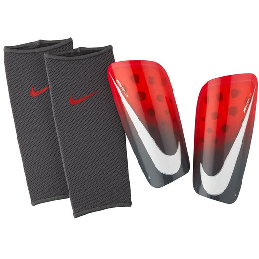Nike Mercurial Lite Shinguard - Light Crimson/Dark Grey/White Adult Shinguards Lt Crimson/Dark Grey/White Small - Third Coast Soccer
