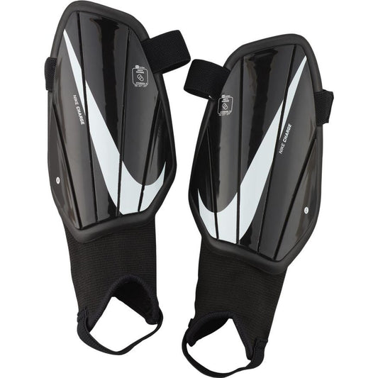 Nike Youth Charge Shinguard - Black/White Youth Shinguards Black/White Small - Third Coast Soccer