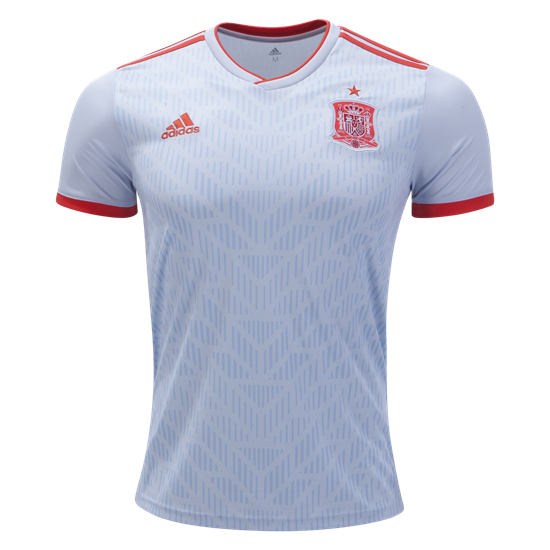 adidas Spain Away Jersey 2018 International Replica Mens Small Halo Blue/Bright Red - Third Coast Soccer