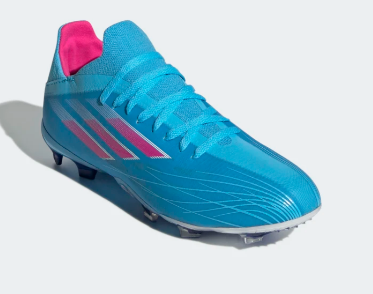 Adidas X Speedflow.1 FG Jr - Sky Rush/Team Shock Pink Youth Firm Ground Youth 4 Sky Rush/Team Shock Pink - Third Coast Soccer