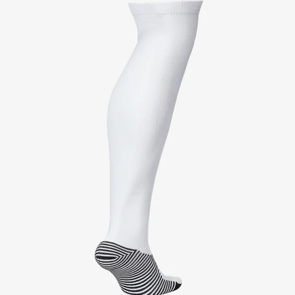 Nike Squad Sock - White Socks Medium (5-8.5) White/Black - Third Coast Soccer