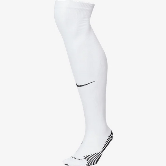 Nike Squad Sock - White Socks Small (1Y-4Y) White/Black - Third Coast Soccer