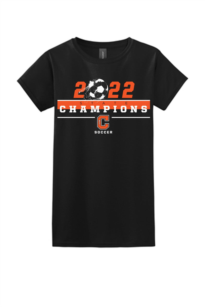 Catholic High 2022 State Champions Womens SS Tee Training Wear   - Third Coast Soccer