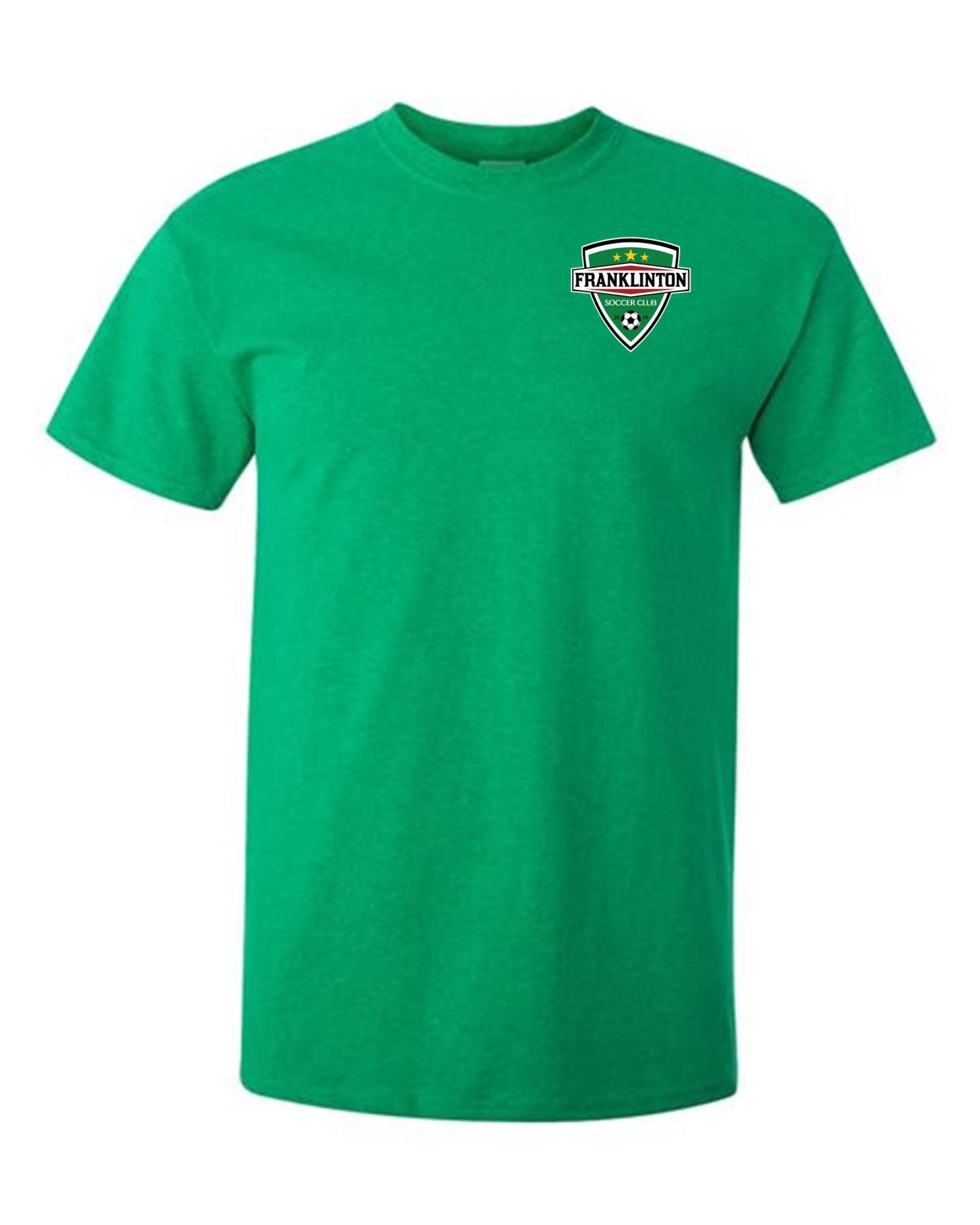 Franklinton SC Logo Short-Sleeve T-Shirt Franklinton SC Spiritwear Green Youth Small - Third Coast Soccer