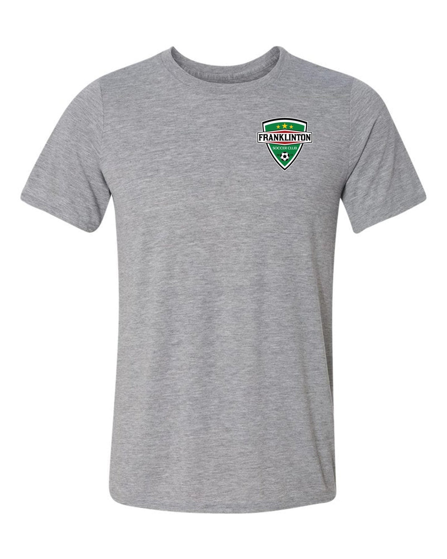 Franklinton SC Logo Short-Sleeve T-Shirt Franklinton SC Spiritwear Sport Grey Youth Small - Third Coast Soccer