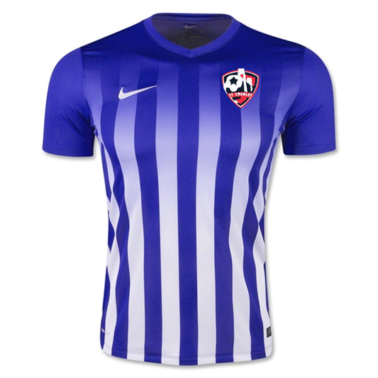 Nike SCSL Striped Division II Jersey - Game Royal St. Charles Soccer Club Gameroyal/White/White Mens Small - Third Coast Soccer