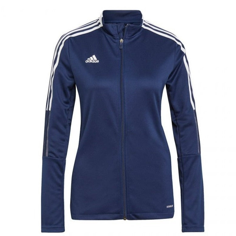 adidas Women's Tiro 21 Track Jacket - Navy/White apparel closeout - Third Coast Soccer