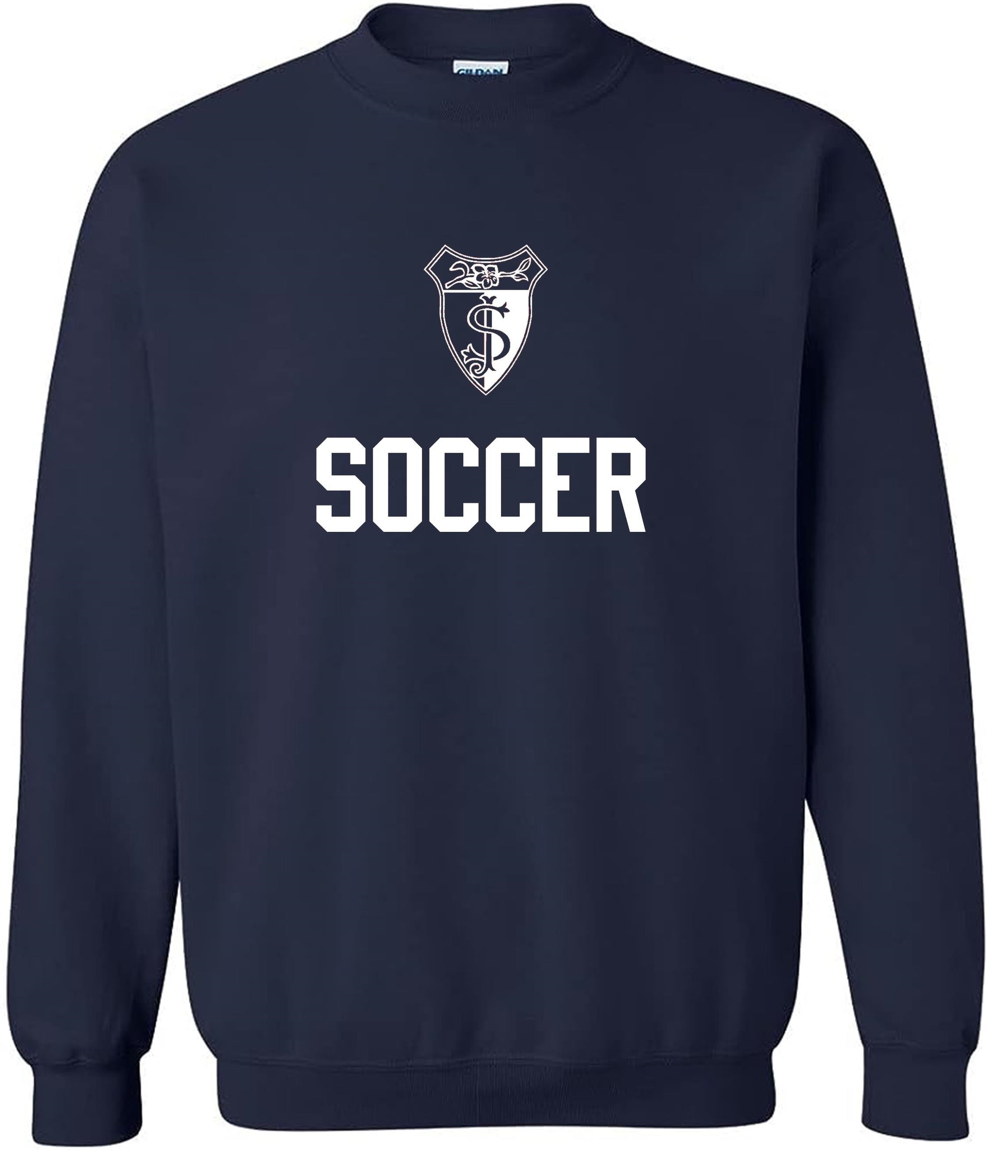 SJA Crewneck Sweatshirt St. Joesphs Academy Navy Mens Small - Third Coast Soccer