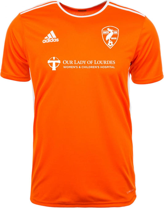 adidas SYS Youth Entrada 18 Jersey - Orange Southside Youth Soccer Orange/White Youth Xx-Small - Third Coast Soccer