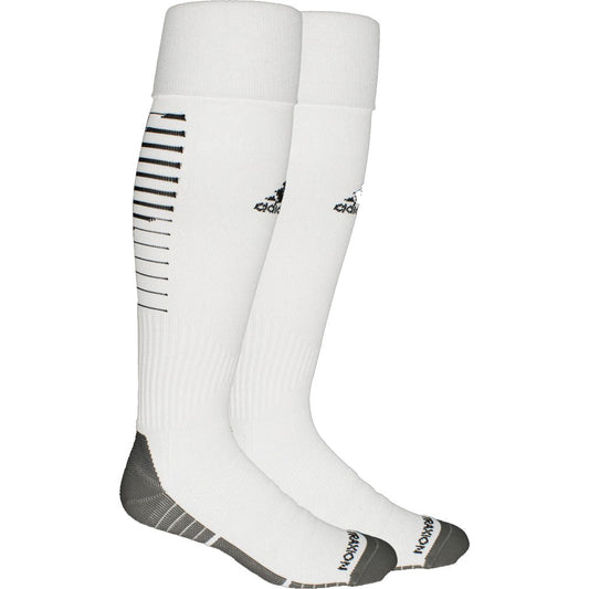 adidas Team Speed II Sock - White/Black Socks White/Black Small - Third Coast Soccer