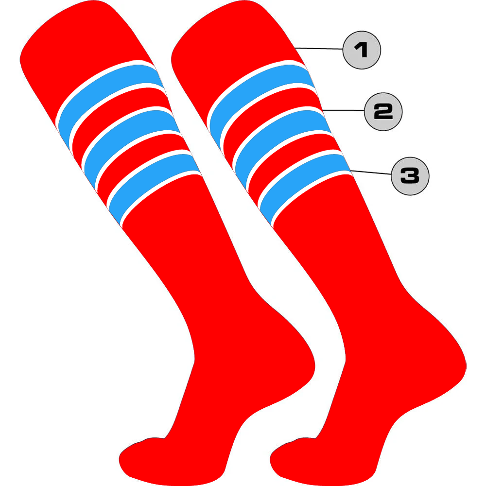 TCK Custom Pattern D Socks Socks Medium  - Third Coast Soccer