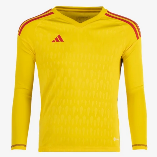 adidas Youth Tiro 23 Goalkeeper Comp LS Jersey Goalkeeper Team Yellow Youth XSmall - Third Coast Soccer