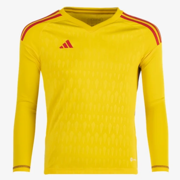 adidas Youth Tiro 23 Goalkeeper Comp LS Jersey Goalkeeper Team Yellow Youth X-Small - Third Coast Soccer