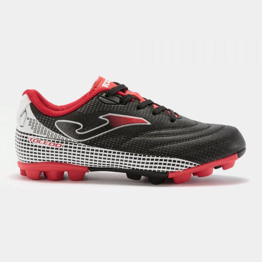 Joma Toledo Jr HG - Black/Red Youth Footwear   - Third Coast Soccer