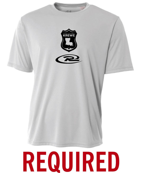 A4 LA Krewe Rush Short-Sleeve Training Shirt - Silver LA Krewe Rush   - Third Coast Soccer