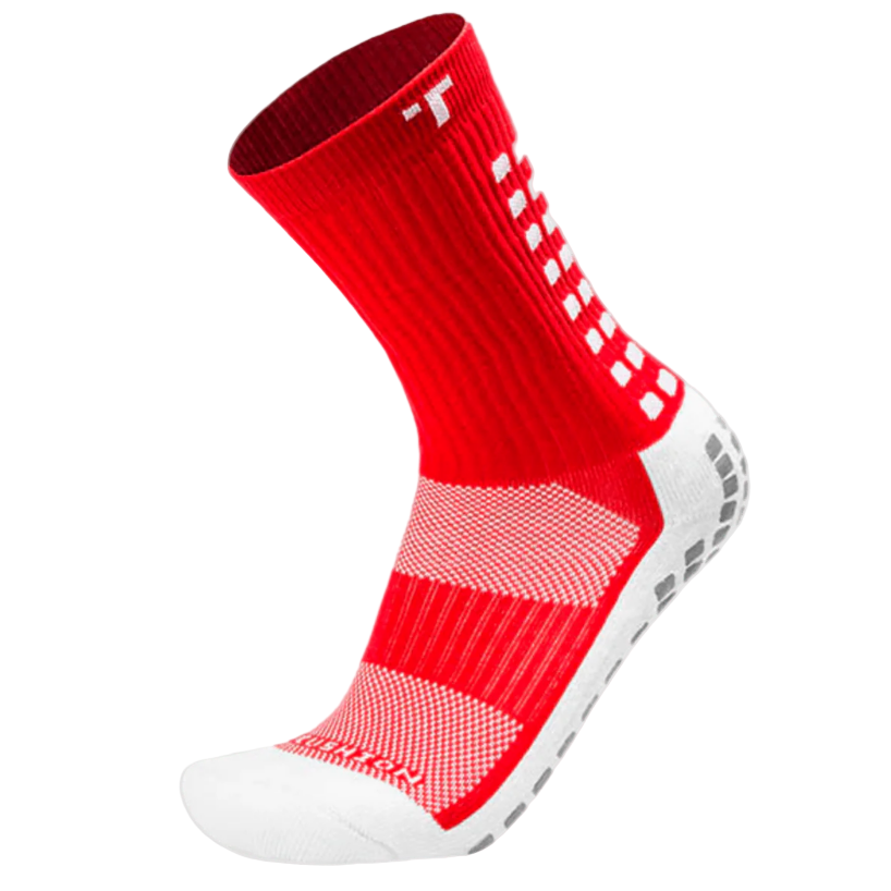 TRUsox Mid Calf Cushion Sock 3.0 Socks Red Small - Third Coast Soccer