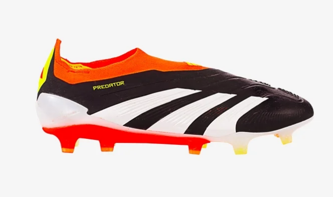 adidas Predator Elite Laceless FG - Black/White/Solar Red Mens Footwear   - Third Coast Soccer
