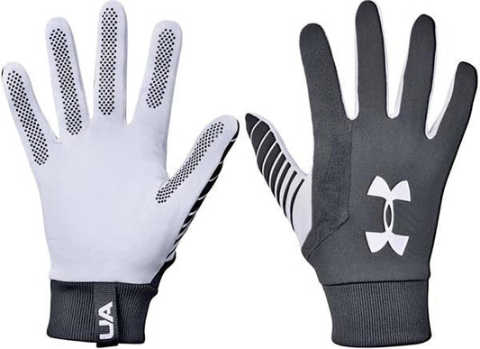 Under Armour Field Player Glove 2.0 Gloves Black/White Small - Third Coast Soccer