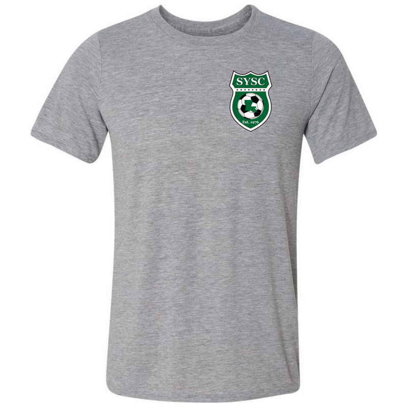 SYSC S/S Tee - Black - Sport Grey - White Slidell Youth Soccer Club Black Mens Medium - Third Coast Soccer