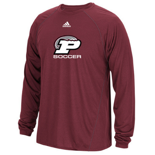 adidas Pmhjs Climalite L/S Tee - Maroon T-Shirts Mens Small  - Third Coast Soccer