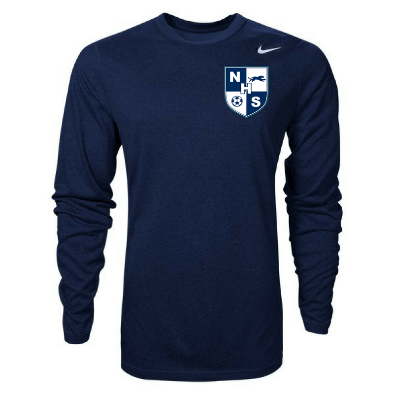 Nike Nhs Legend Ls Training Top T-Shirts Navy Mens Small - Third Coast Soccer