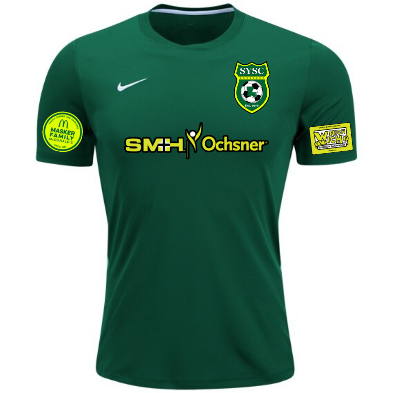 Nike SYSC Youth Park VI Jersey Slidell Youth Soccer Club Youth Small  - Third Coast Soccer