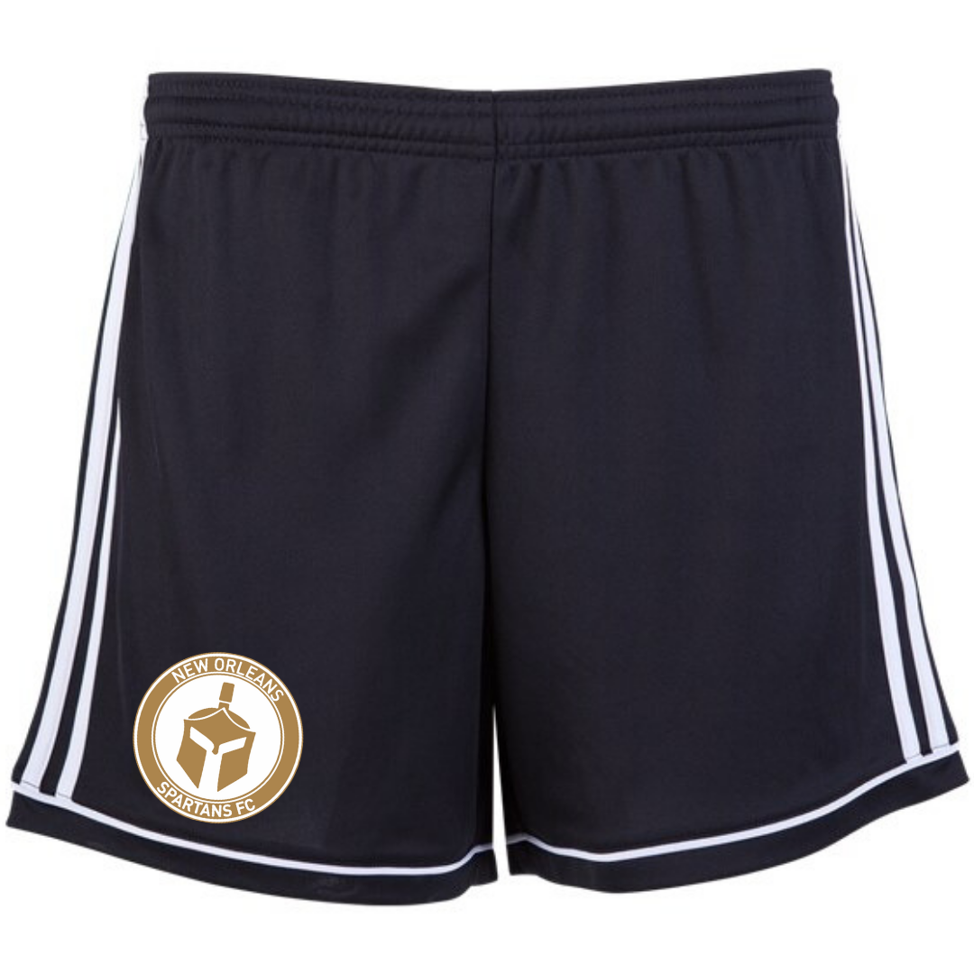 adidas Spartans Women's Squadra 17 Short - Black Spartans FC Womens Extra Small Black/White - Third Coast Soccer