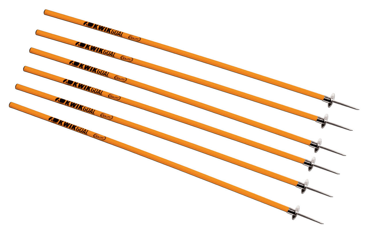 Kwik Goal Coaching Sticks - Hi-Vis Orange Coaching Accessories Hi Vis Orange - Third Coast Soccer