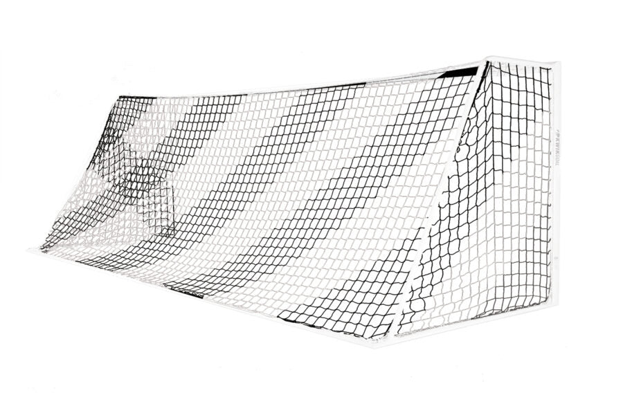 Kwikgoal Evolution Net, 8H x 24W x 3D x 8 1/2B, 120mm square mesh, HTPP, solid braid knotless Nets - Third Coast Soccer