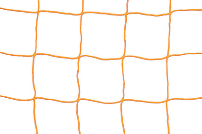 KwikGoal 120mm Mesh, 3MM Solid Braid Knotless 7Hx21Wx3Dx7.5B - Orange Nets - Third Coast Soccer