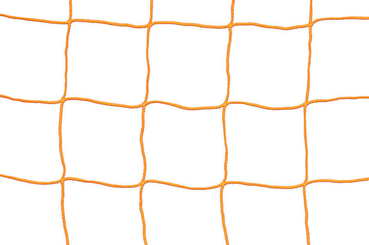 KwikGoal 120mm Mesh, 3MM Solid Braid Knotless 7Hx21Wx3Dx7.5B - Orange Nets - Third Coast Soccer