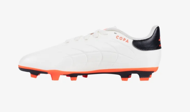 adidas Junior Copa Pure 2 Club FXG - Ivory/Black/Solar Red Youth Footwear   - Third Coast Soccer