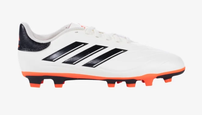 adidas Junior Copa Pure 2 Club FXG - Ivory/Black/Solar Red Youth Footwear   - Third Coast Soccer