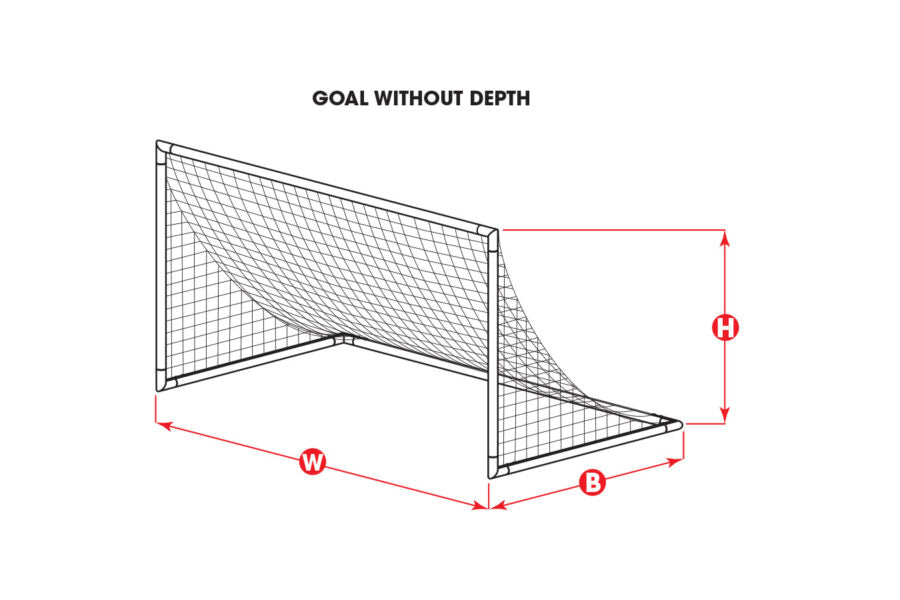 KWIKGOAL 7H x 21W x 0D x 7B, 120mm mesh, 2.4mm Solid Braid Knotless Nets   - Third Coast Soccer