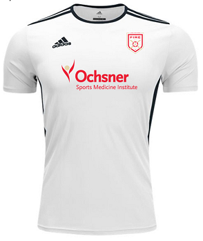 adidas Fire Recreational/Ignite Max Men's Entrada 18 Jersey - White Louisiana Fire Juniors Rec Mens Small White/Black - Third Coast Soccer