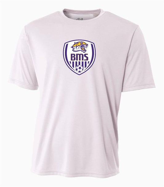 Benton Middle Soccer A4 Cooling Performance Tee Benton Middle School White Youth Small - Third Coast Soccer